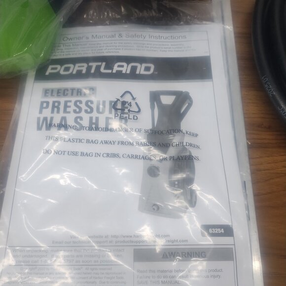 Portland Electric Pressure Washer*Open No Box* - Picture 7 of 13
